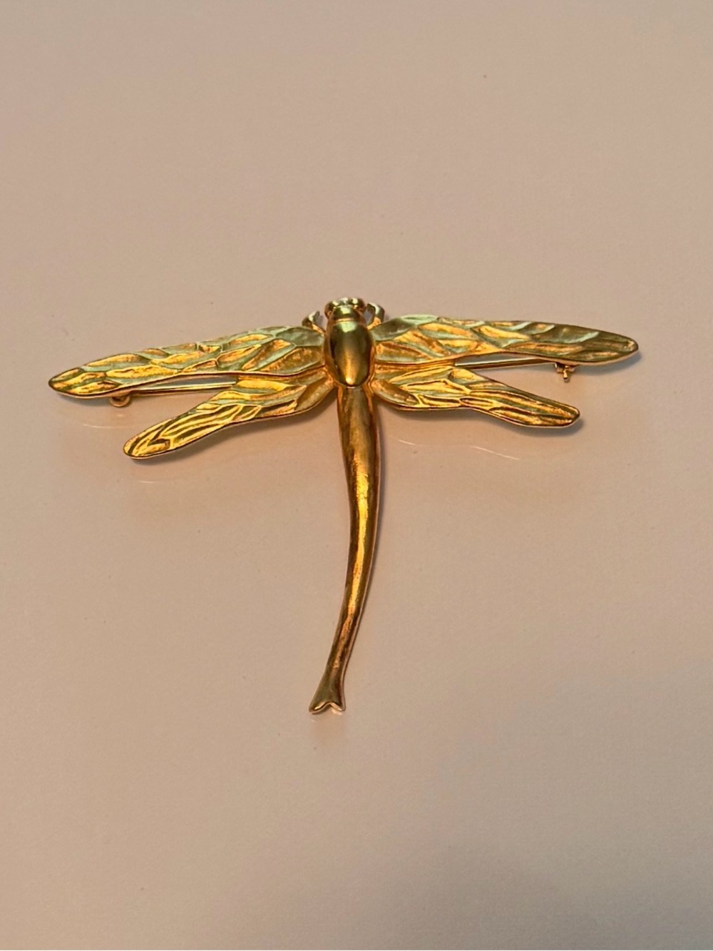 Givenchy Gold Dragonfly Brooch